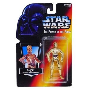 Kenner 1995 Star Wars Power of the Force Red Card C-3PO Action Figure